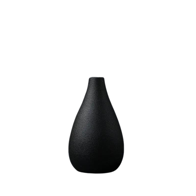 Vase en Céramique Noir