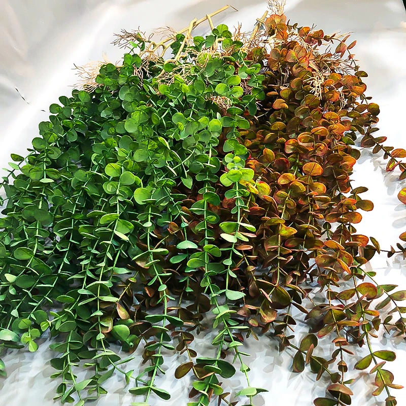 Plantes artificielles murale en rotin d'eucalyptus 104 cm