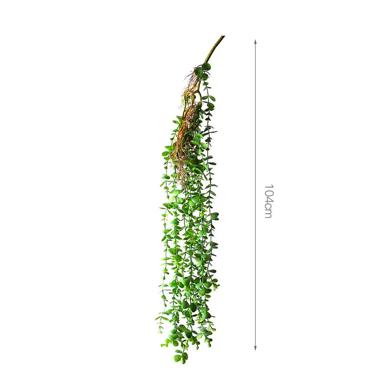 Plantes artificielles murale en rotin d'eucalyptus 104 cm
