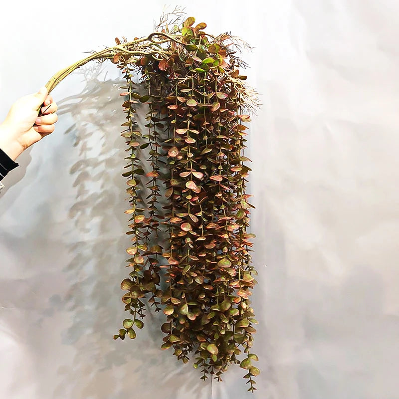 Plantes artificielles murale en rotin d'eucalyptus 104 cm
