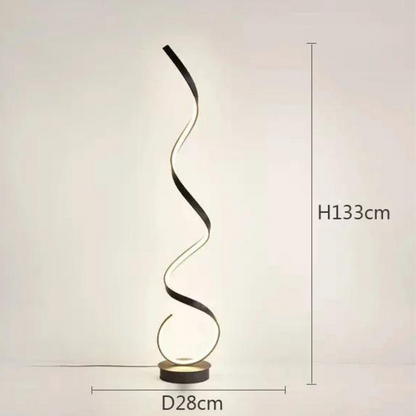 Lampadaire Led spirale Minimaliste