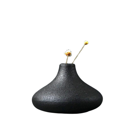 Vase en Céramique Noir