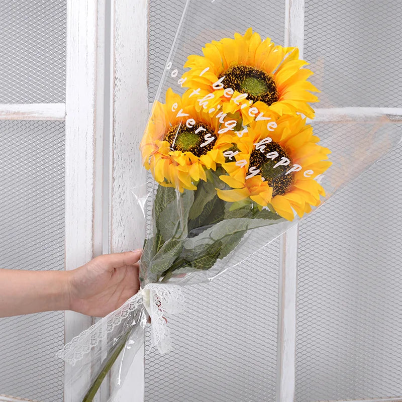 Bouquet de 5 tournesols artificiels