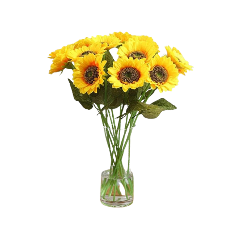 Bouquet de 5 tournesols artificiels