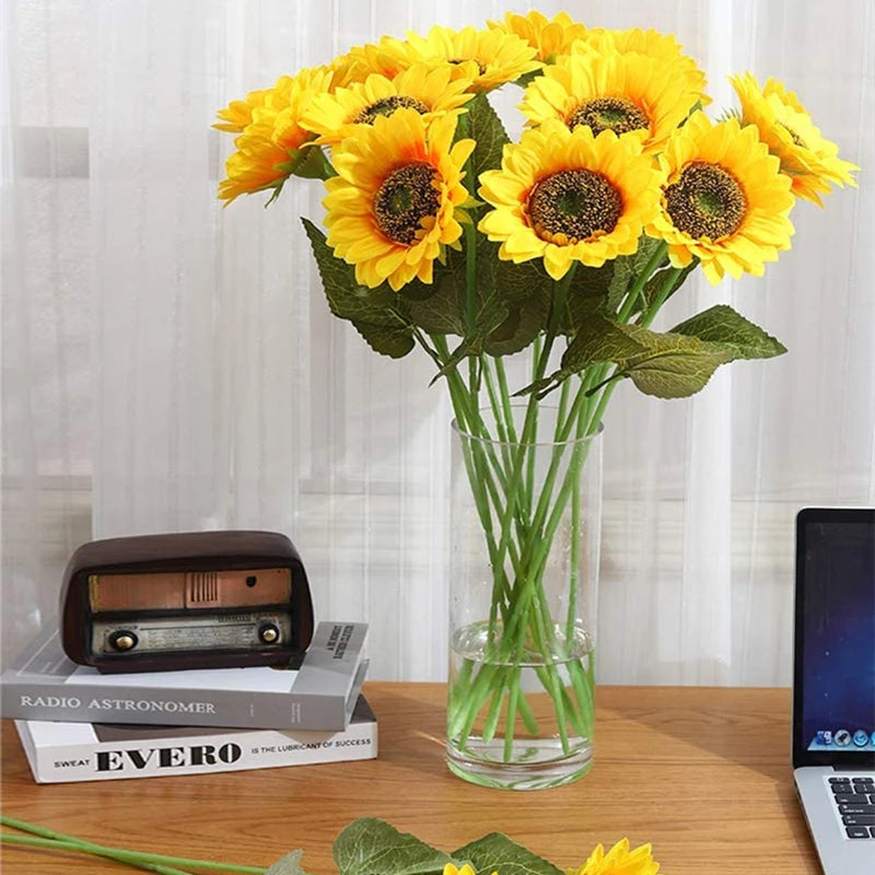 Bouquet de 5 tournesols artificiels