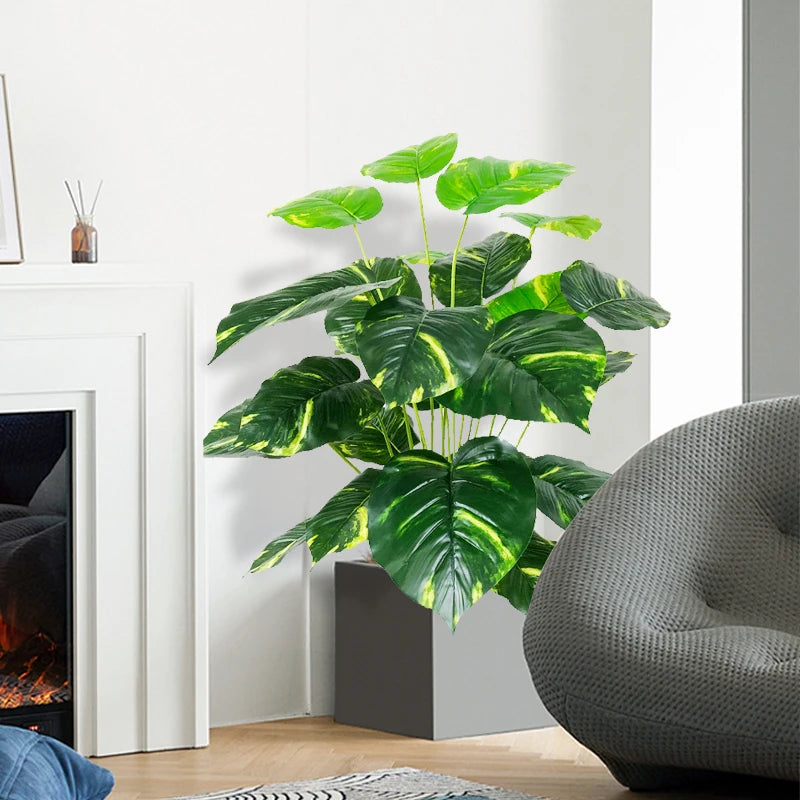 Plante Monstera Artificielle 75cm, 24 feuilles