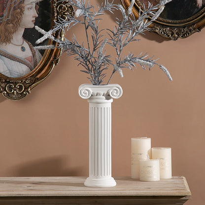 Colonne Romaine Blanche Vase