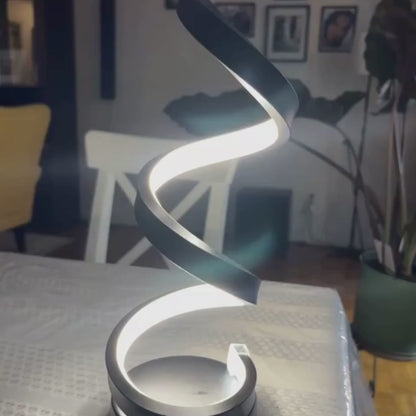 Lampe de table spiral LED